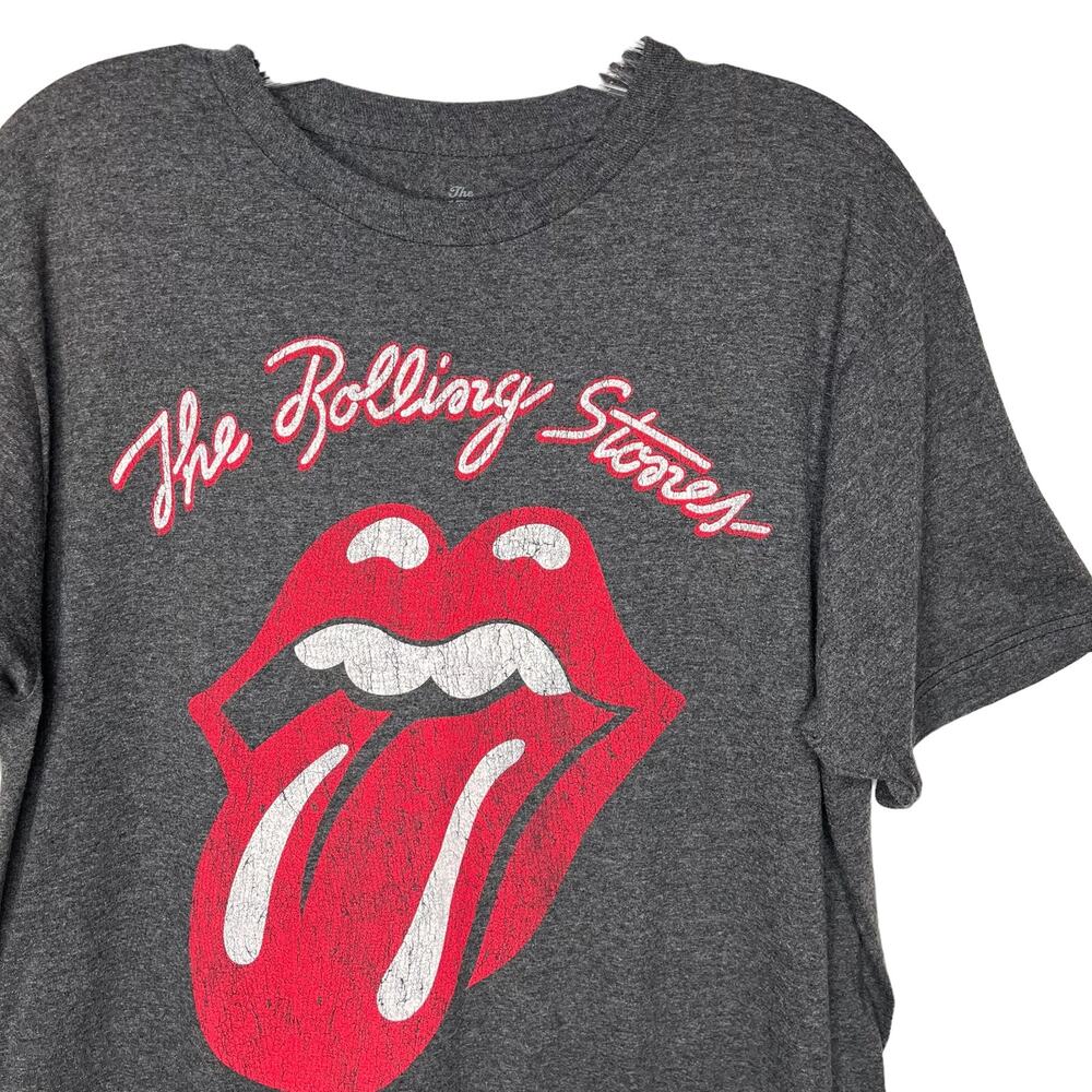 ROLLING STONES Tongue 2012 Graphic Band Tee Gray - Picture 3 of 5